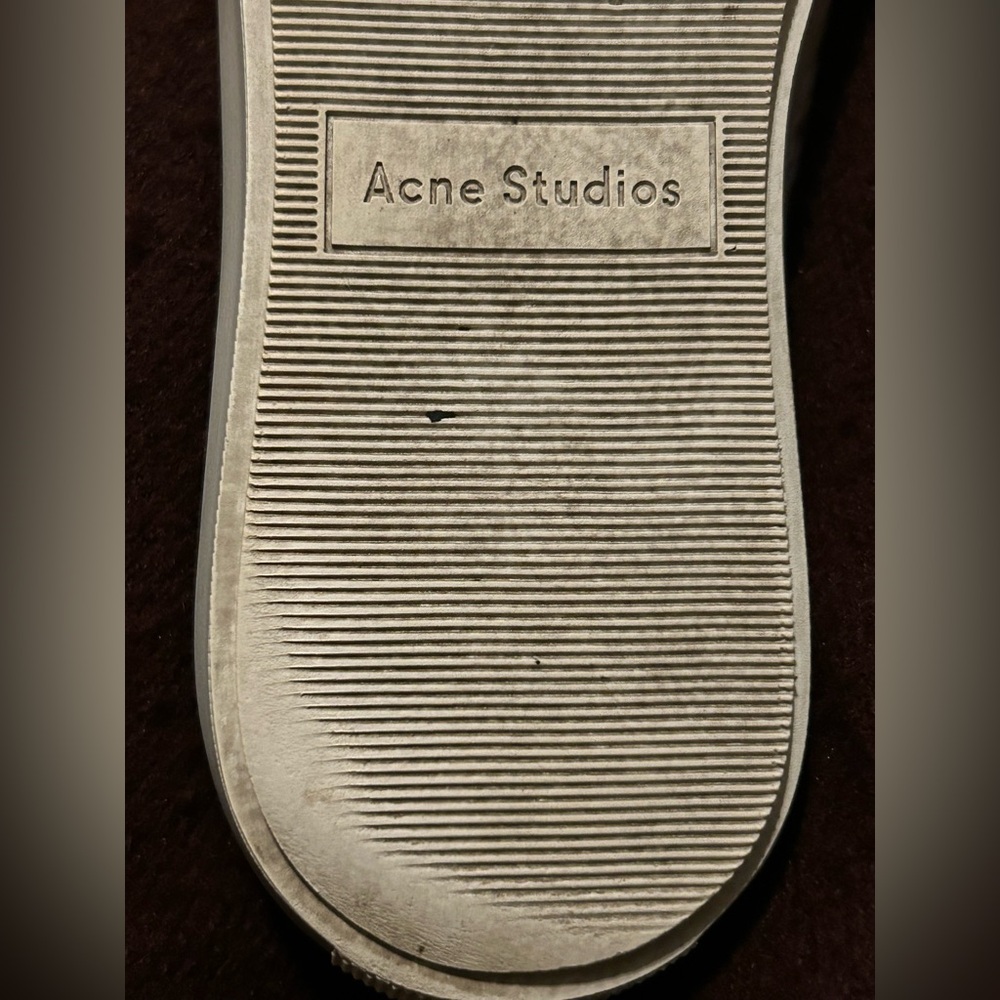 Acne Studio white leather Sneakers size 6M - Picture 10 of 11